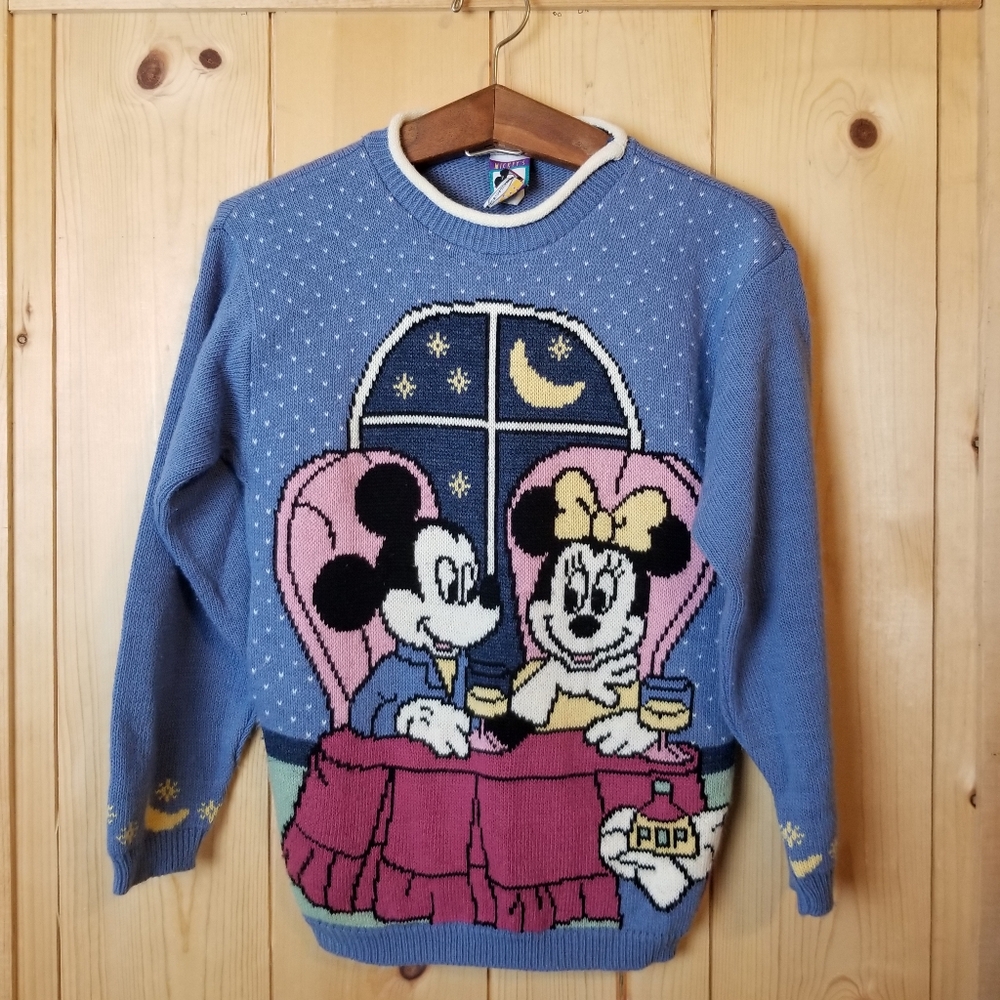 Vintage Mickey's Stuff Disney Mickey & Minnie Mouse Sweater